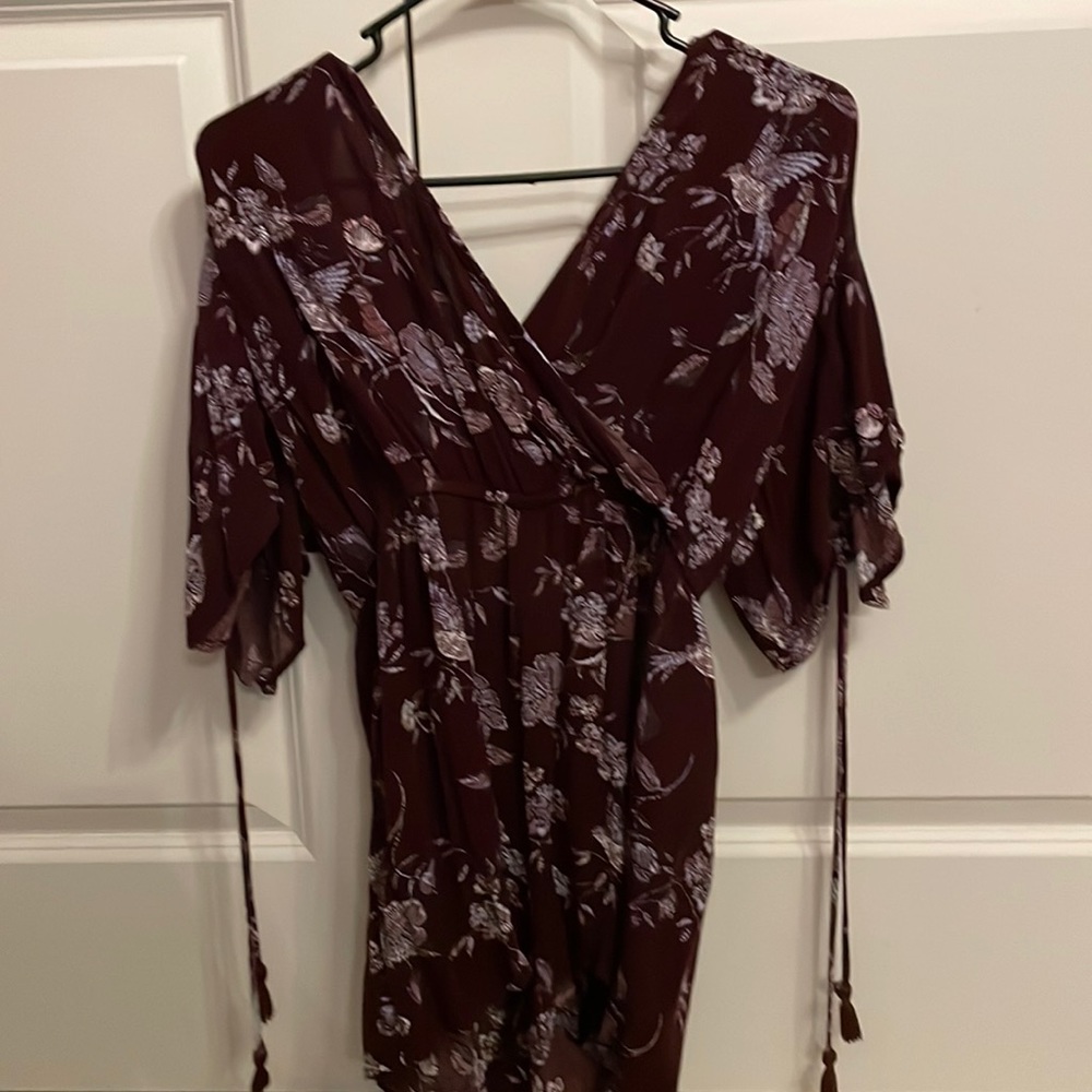 Aeropostale maroon romper